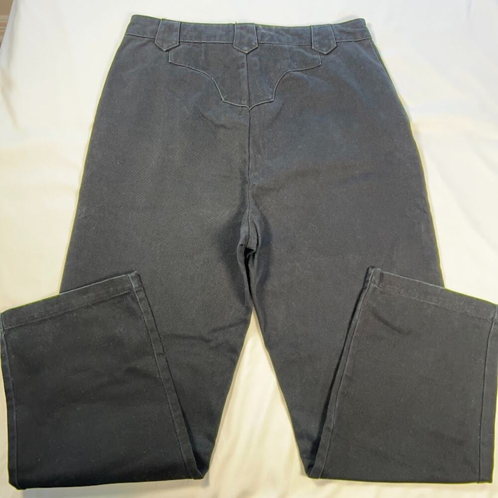 Future Collective Black Western Yoke Pants High Rise Tapered Sz 10 Cowgirl Rodeo